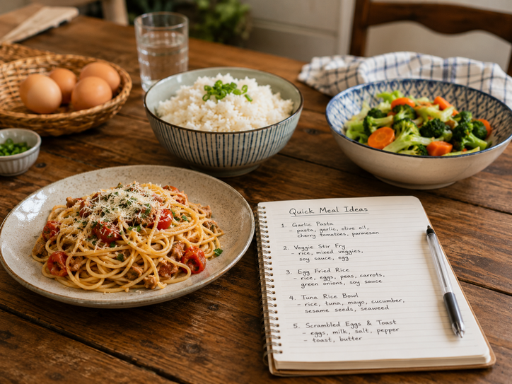 Quick weeknight dinner ideas with simple ingredients